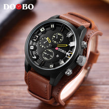 DOOBO Men's Casual Sport Quartz Watch Mens Watches Top Brand Luxury Quartz-Watch Leather Military Watch Wrist Male Clock Drop
