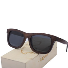 Angcen 2017 New fashion Products Men Women Glass Bamboo Sunglasses au Retro Vintage Wood Lens Wooden Frame Handmade ZA03