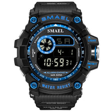 SMAEL Digital Watch for Men Multifunctional LED Watch Digital Clock Men Big Dial Watches Sport 8010 50m Waterproof Sport Watches