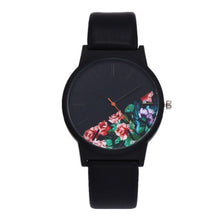Black Flower Watch Women Watches Ladies 2017 Brand Luxury Famous Female Clock Quartz Watch Wrist Relogio Feminino Montre Femme