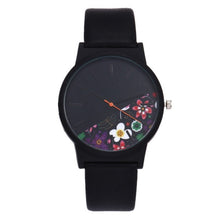 Black Flower Watch Women Watches Ladies 2017 Brand Luxury Famous Female Clock Quartz Watch Wrist Relogio Feminino Montre Femme